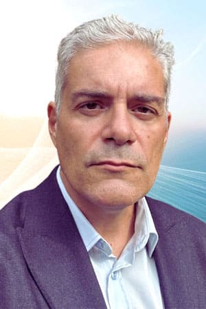 Ανθρώπινη φιγούρα, συμβολίζει συμμετοχική και βιώσιμη δημοκρατία, σχετική με την Κυκλική Δημοκρατία.