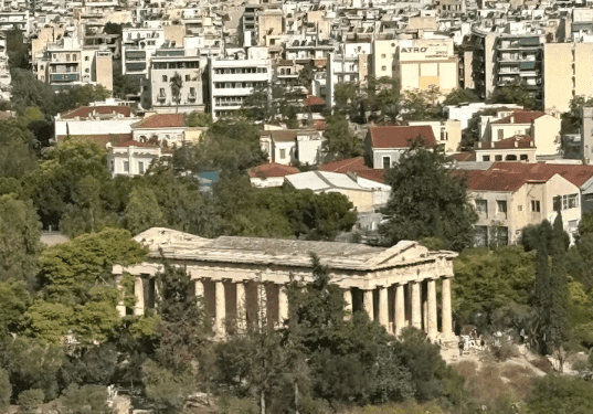 Κυκλική Δημοκρατία. Αρχαίο Θέατρο στην Αθήνα, συμβολική εικόνα δημοκρατίας και κυκλικής διακυβέρνησης.